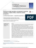 1 Factores de Riesgo Asociados a Mortalidad en Pacientes Sometidos a Cirugía Cardíaca - Mio - Acta Col Cuid Int 2016