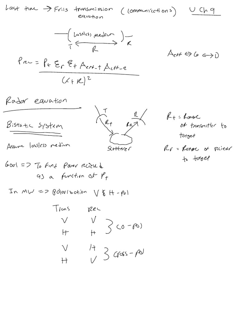 Radar Cross Section Calculations for Bistatic Systems Using the Friis