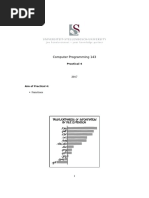 Computer Programming 143: Universiteit Stellenbosch University