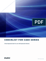 Checklist For Case Series: Critical Appraisal Tools For Use in JBI Systematic Reviews