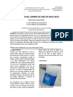 Evaluacion Del Cambio de Fase de Hielo Seco