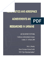 Ukrainian Achievements in Aeronautics and Aerospace Research