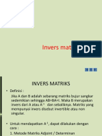 Invers Matriks (Dr. Edi Sukirman)