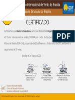 Maciel Feitosa Lima - Regência de Banda Sinfônica - Certificado CIVEBRA 2021