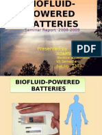 Biofluid Powered Batteries