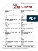 Quiz Phrasal Verbs Travel