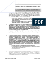 T4 Paired Samples T-Test and Independent Samples T-Test - Questions-1