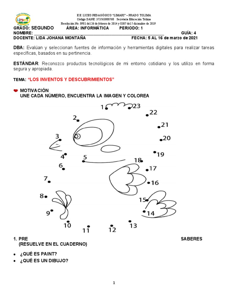 Guia 4 Informatica Grado 2 Pdf Ventana Informática Software