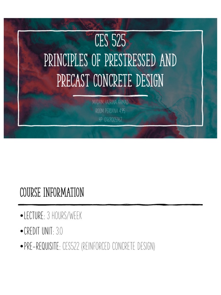 Principles of Prestressed and Precast Concrete Design: An Overview of ...