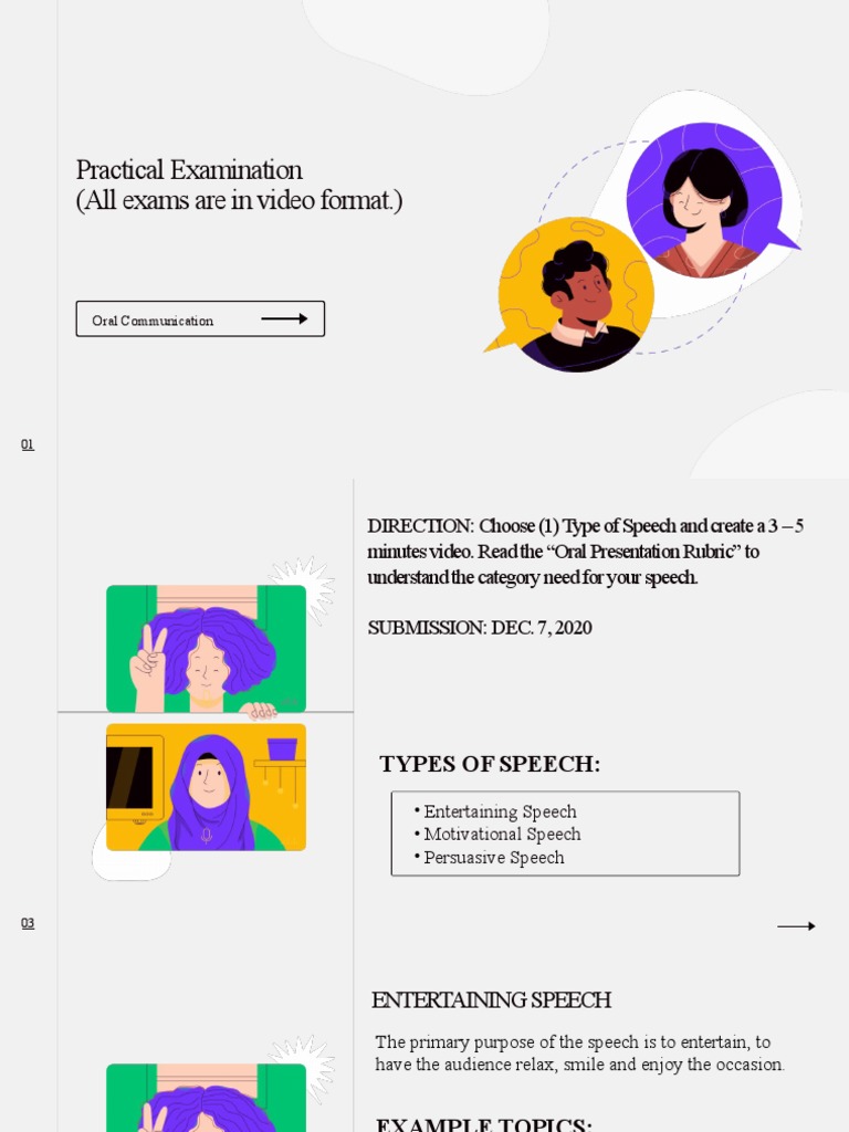 Sample Oral Communication Activities | PDF | Nonverbal Communication ...
