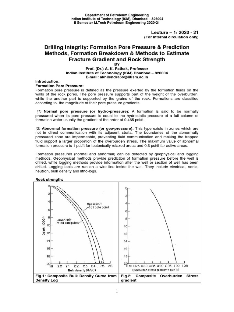 Pore Pressure and Fracture Gradient Analysis | PDF | Porosity | Stress ...