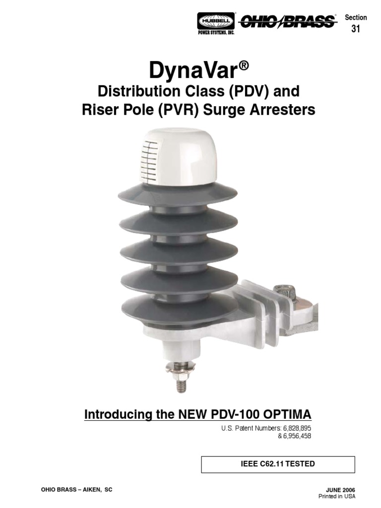 Ohio Brass Apartarrayos Distribucion | PDF | Insulator (Electricity ...