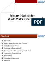 Primary Methods For Waste Water Treatment: Environmental Microbiology