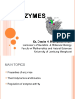 Enzymes: Dr. Dindin H. Mursyidin, M.SC
