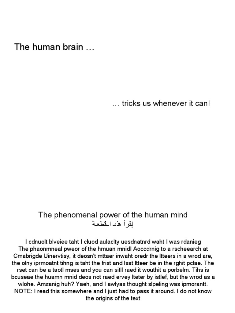 The Power of the Human Mind Explained | PDF | Language Arts ...