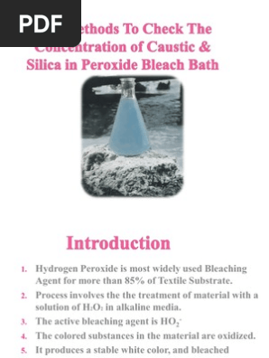 Test Method To Check The Concentration Of Caustic Hydrogen Peroxide Sodium Hydroxide