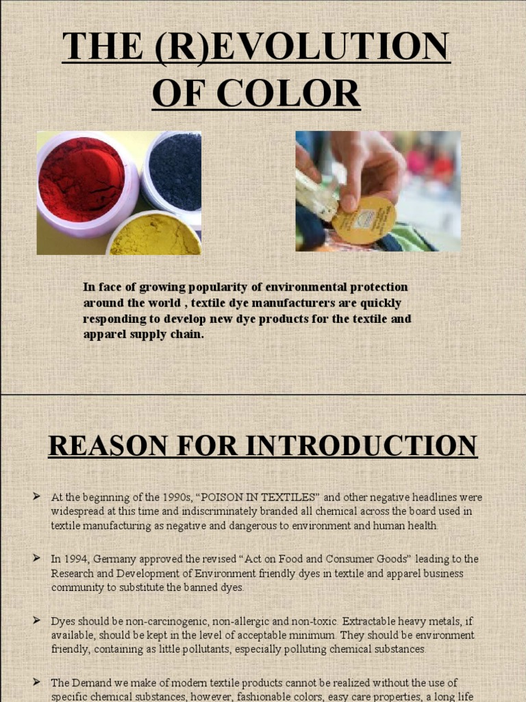 The (R) Evolution of Color | PDF | Yellow | Dye