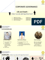 Life and Death: Elder Suicide OR Dignified Exit?