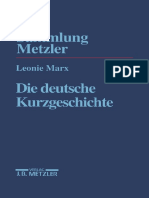 (Sammlung Metzler) Leonie Marx (Auth.) - Die Deutsche Kurzgeschichte-J.B. Metzler (1997)