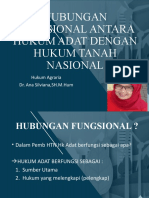 Hubungan Fungsional Antara Hukum Adat Dengan Hukum Tanah