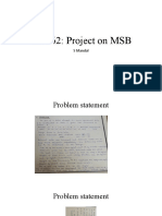 CE 562: Project On MSB: S Mandal
