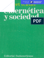 Wiener Norbert Cibernetica y Sociedad PDF