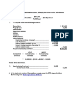 Calculate Manufacturing Overhead