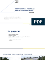 Aspek Geoteknik Pada Pekerjaan Timbunan Di Atas Tanah Lunak