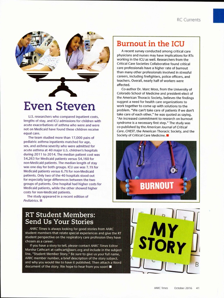 Burnout in The ICU | PDF | Intensive Care Medicine | Intensive Care Unit