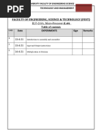 Faculty of Engineering, Science & Technology (Fest) : ELT-233A, Micro-Processor (Lab)