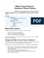 Rangkuman Materi Tema 9 Kelas 6 Subtema 1 Semester 2 Revisi Terbaru