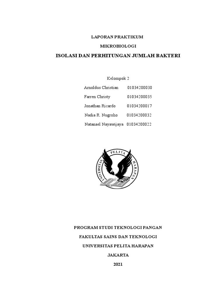 Laporan Praktikum Perhitungan Jumlah Bakteri | PDF