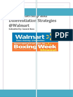 Cost Leadership and Differentiation Strategies @walmart: Submitted By: Samrat Basu