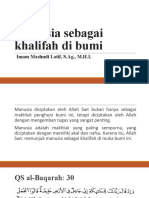 Manusia sebagai khalifah di bumi