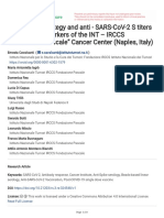 Vaccination Strategy and Anti - Sars-Cov-2 S Titers in Healthcare Workers of The Int - Irccs "Fondazione Pascale" Cancer Center (Naples, Italy)