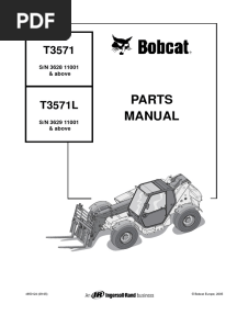 Bobcat Telehandler T3571-T3571L Parts Manual