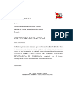 Certificado de Practica