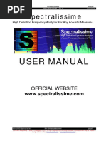 Spectralissime: User Manual