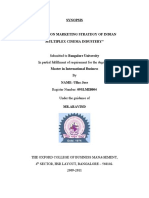 Synopsis: Submitted To Bangalore University in Partial Fulfillment of Requirement For The Degree of