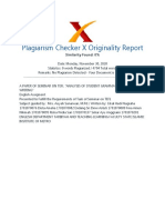 Plagiarism Checker X Originality Report Similarity Found: 0