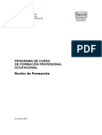 Programa FPE Gestor de Formación