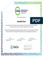 ISACA CISM Certification  