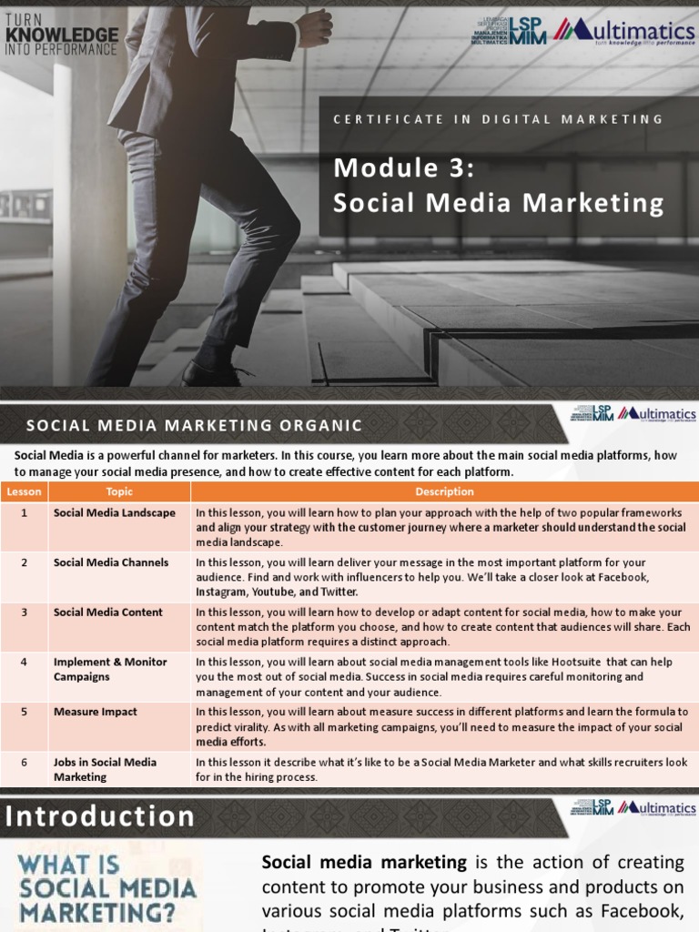 Social Media Marketing Course Overview | PDF | Social Media Marketing ...
