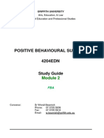 Positive Behavioural Support 4204EDN: Arts, Education, & Law School of Education and Professional Studies