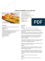 Tarte Italienne Feuilletée À La Pate Filo