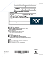 Information Technology: Pearson Edexcel