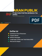 Public Expose PT Buyung Poetra Sembada