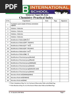 Chemistry Practical File