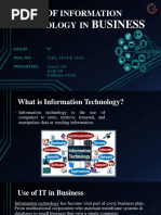 Uses of Information Technology in Business