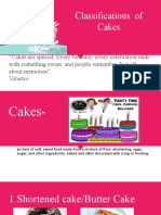 Classifications of Cakes